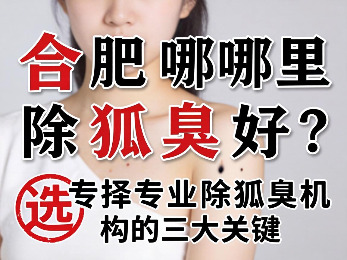 合肥哪里除狐臭好？选择专业除狐臭机构的三大关键