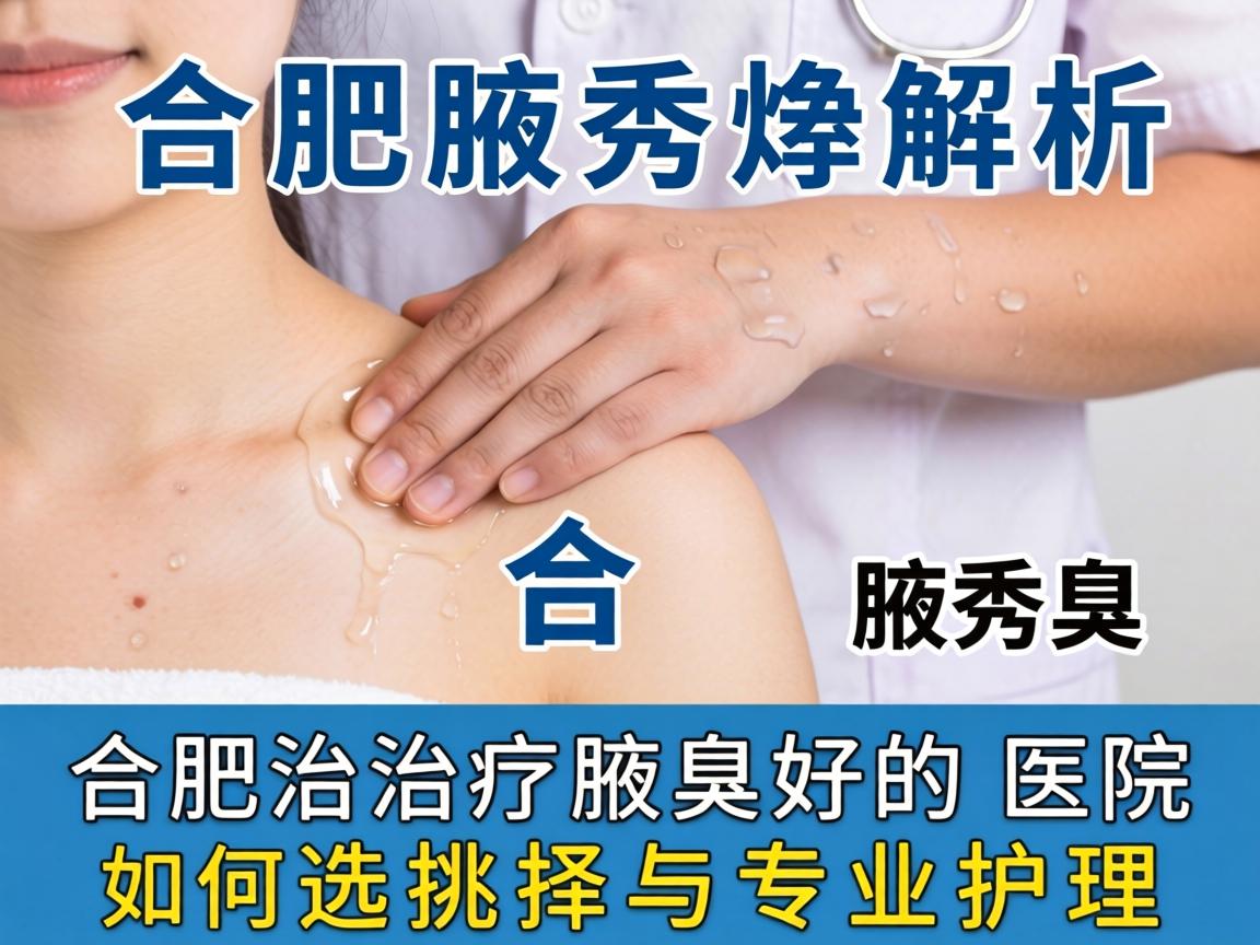 合肥腋秀解析，合肥治疗腋臭好的医院如何选择与专业护理