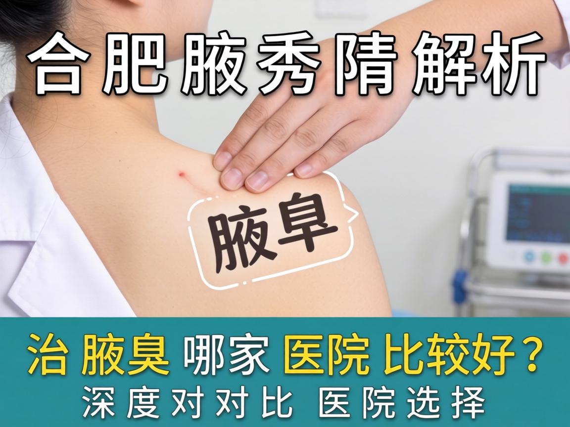 合肥腋秀解析，治腋臭哪家医院比较好？深度对比医院选择