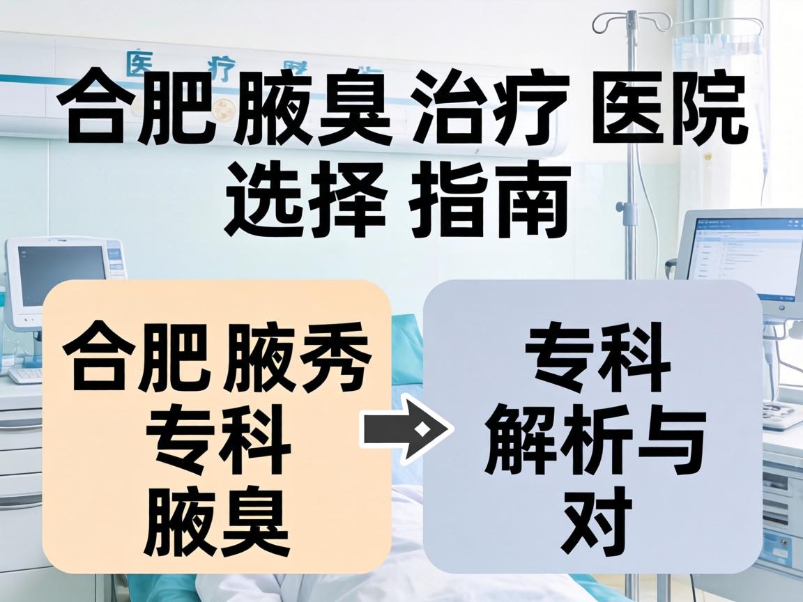 合肥腋臭治疗医院选择指南，合肥腋秀专科解析与对比