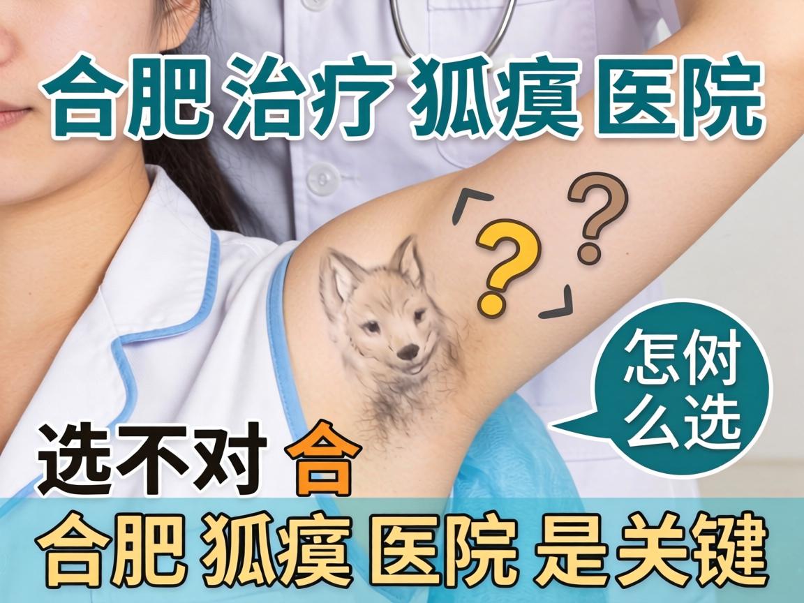 合肥治疗狐臭医院怎么选？选对合肥狐臭医院是关键