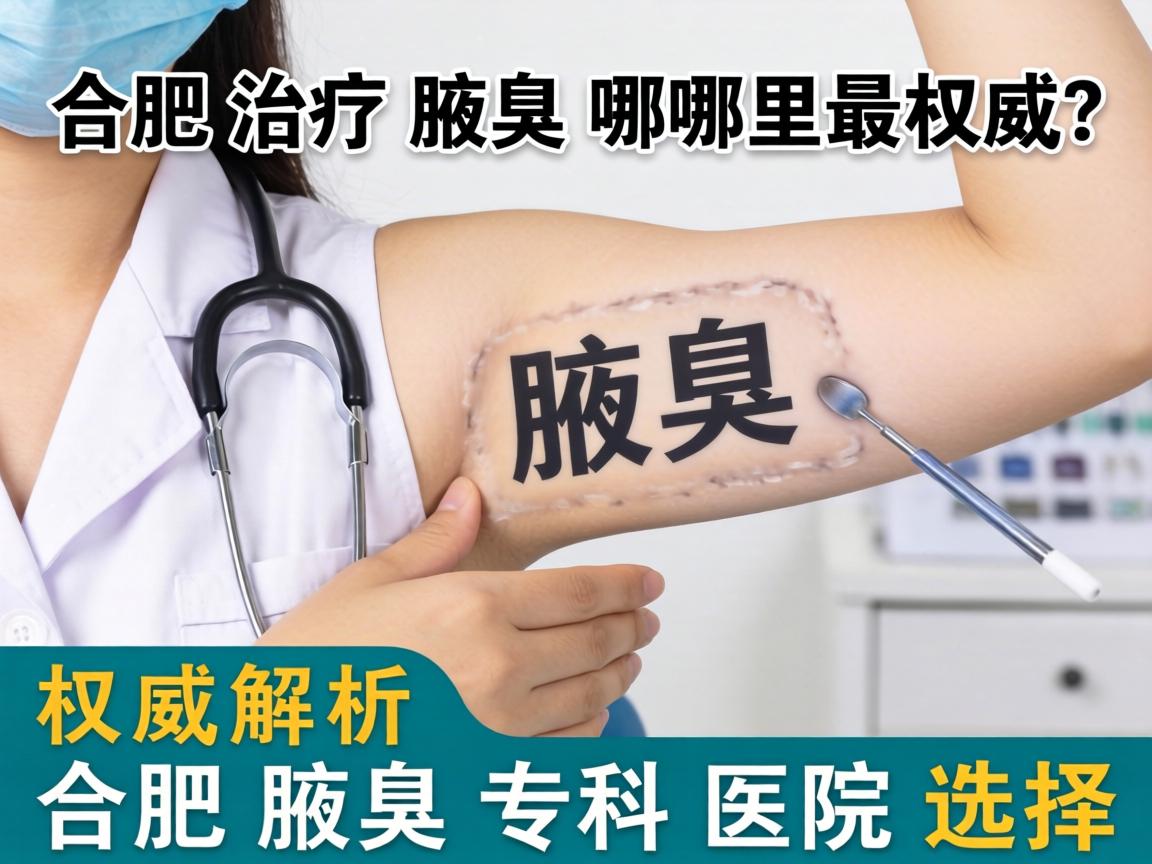 合肥治疗腋臭哪里最权威？权威解析合肥腋臭专科医院选择