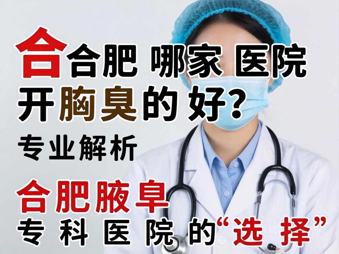 合肥哪家医院开腋臭的好？专业解析合肥腋臭专科医院的选择