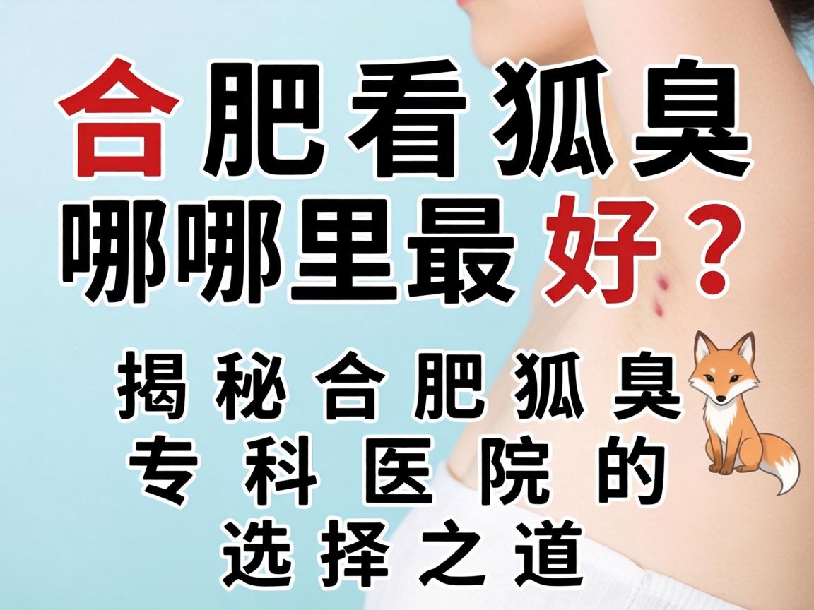 合肥看狐臭哪里最好？揭秘合肥狐臭专科医院的选择之道