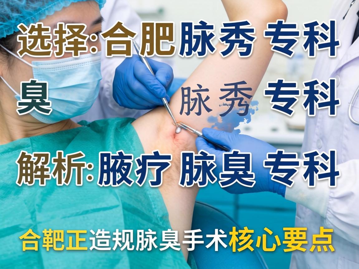 选择合肥腋秀腋臭专科，解析合肥正规腋臭手术的核心要点