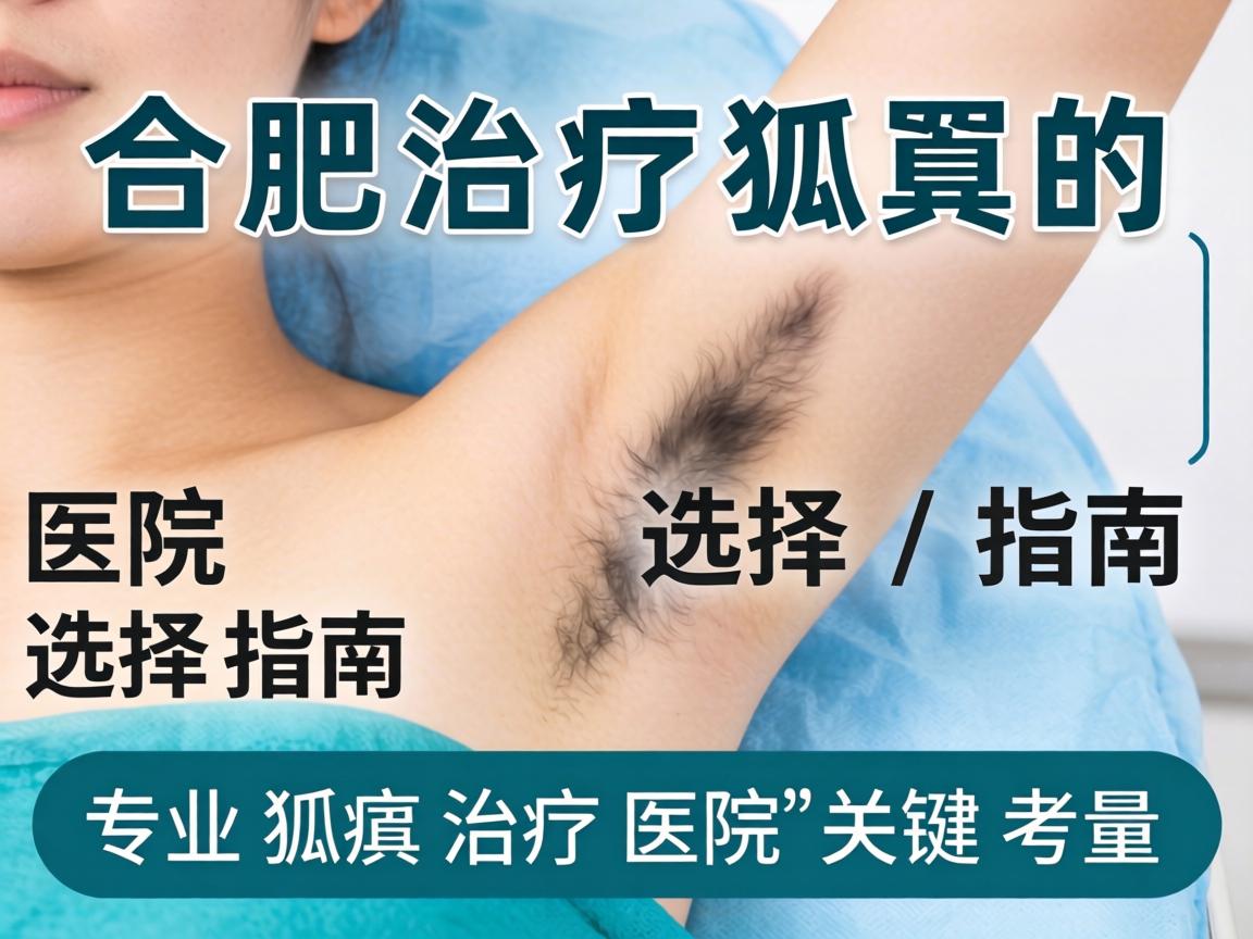 合肥治疗狐臭的医院选择指南，专业狐臭治疗医院的关键考量