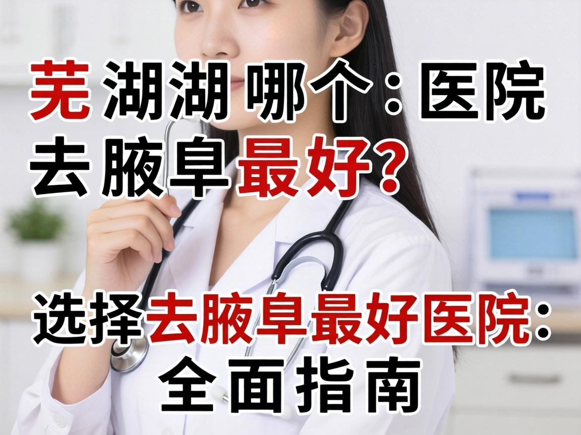 芜湖哪个医院去腋臭最好？选择去腋臭最好医院的全面指南