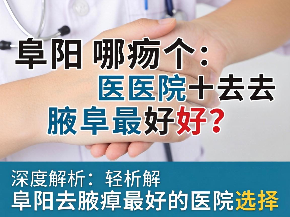 阜阳哪个医院去腋臭最好？深度解析阜阳去腋臭最好的医院选择