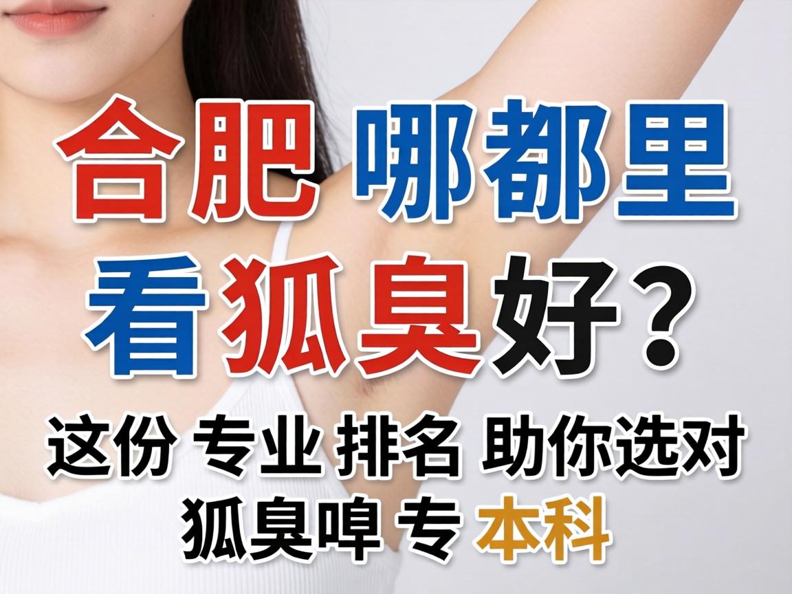 合肥哪里看狐臭好？这份专业排名助你选对狐臭专科