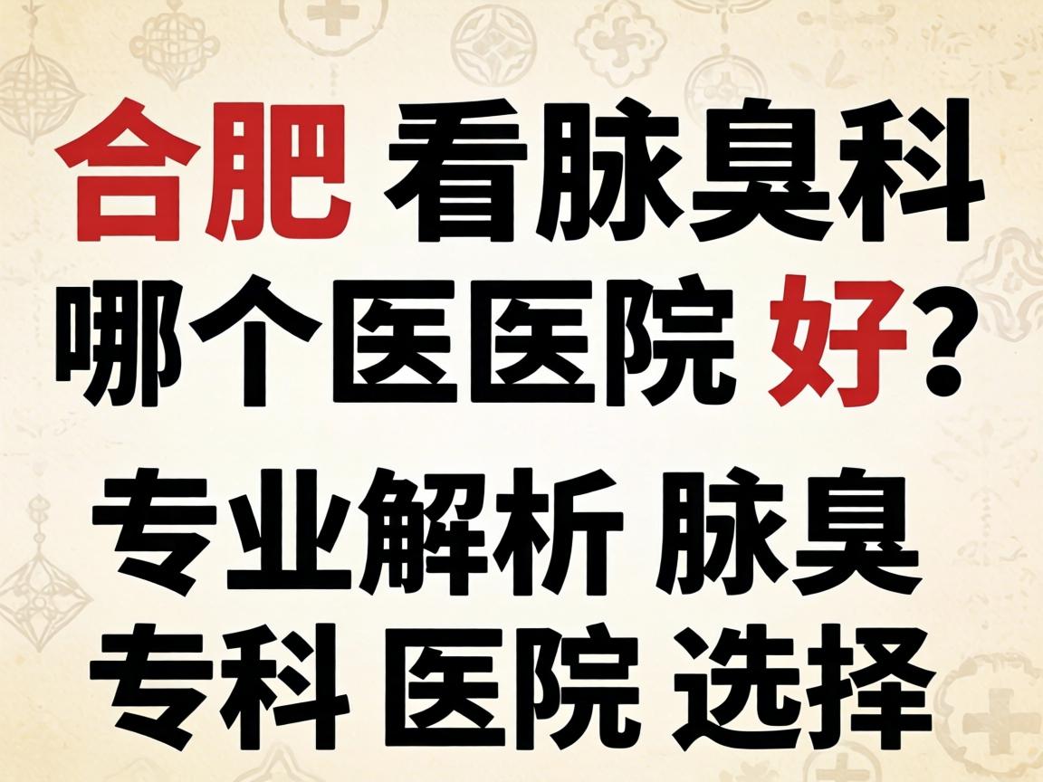 合肥看腋臭科哪个医院好？专业解析腋臭专科医院选择