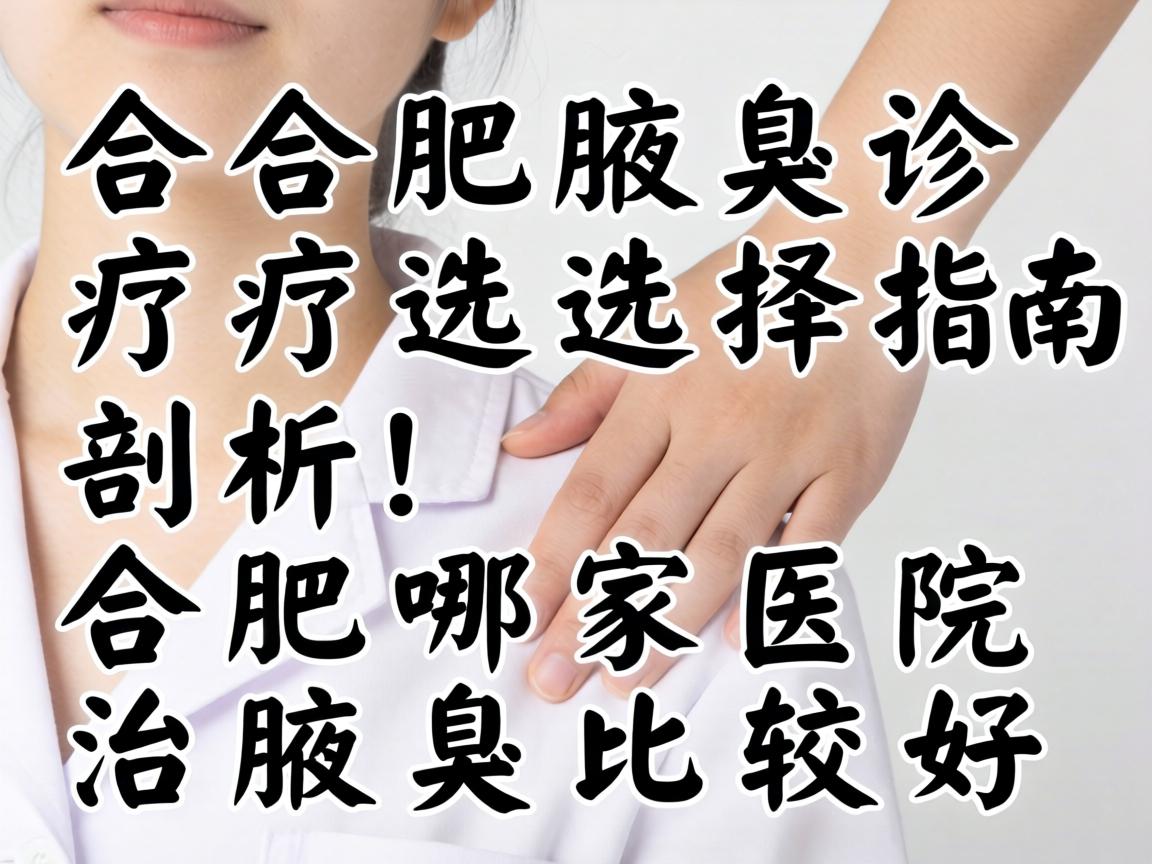 合肥腋臭诊疗选择指南，剖析合肥哪家医院治腋臭比较好