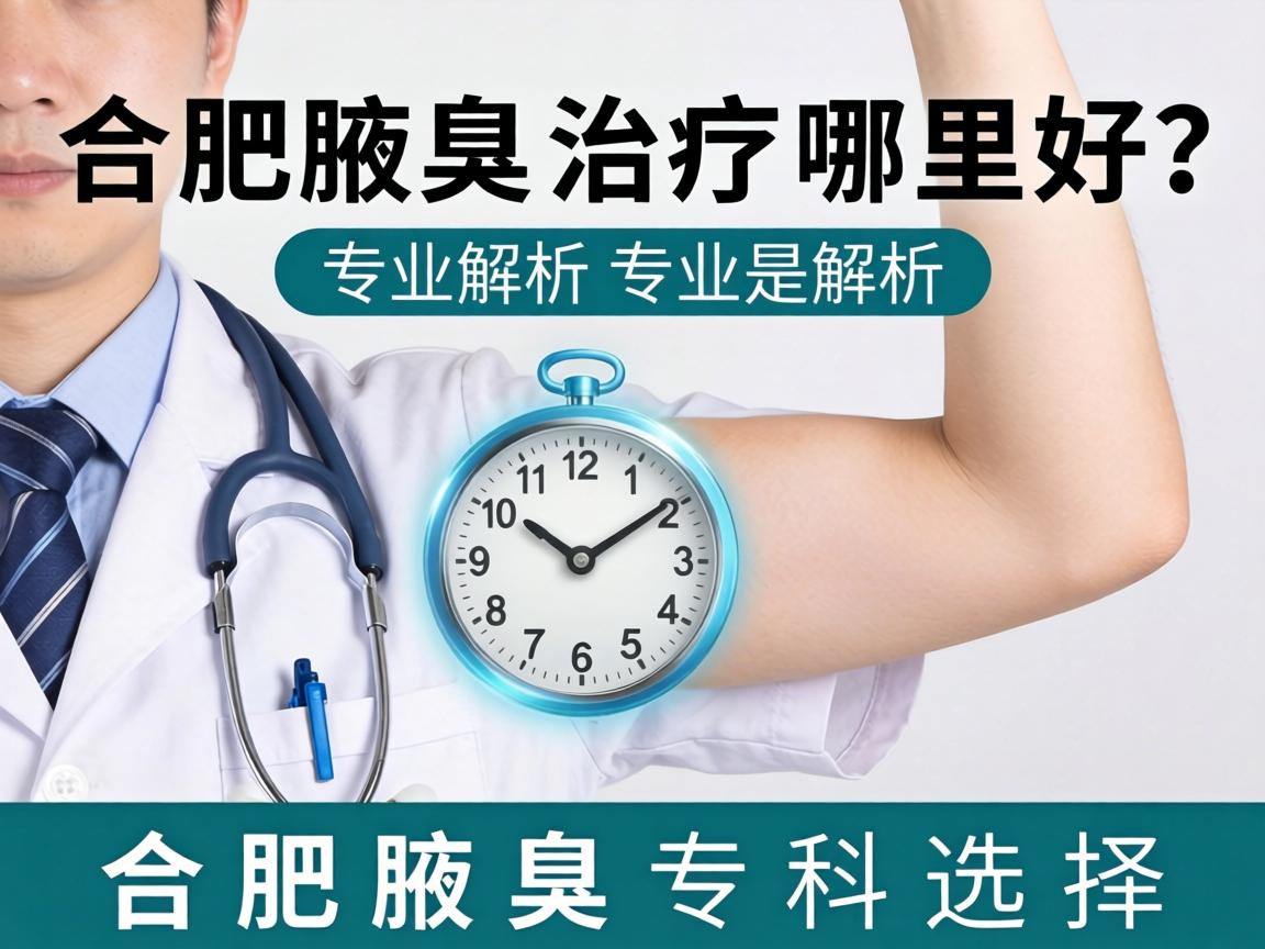 合肥腋臭治疗哪里好？专业解析合肥腋臭专科选择