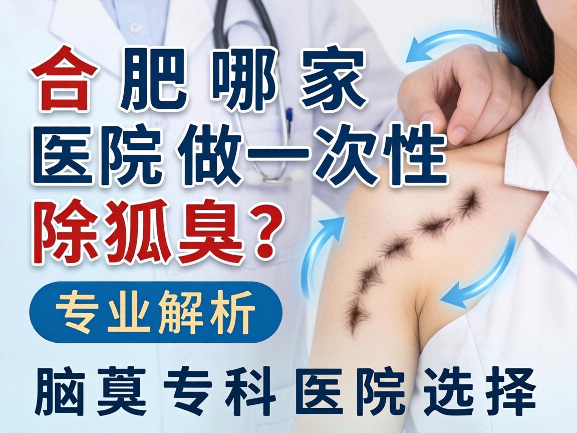合肥哪家医院做一次性除狐臭？专业解析腋臭专科医院选择