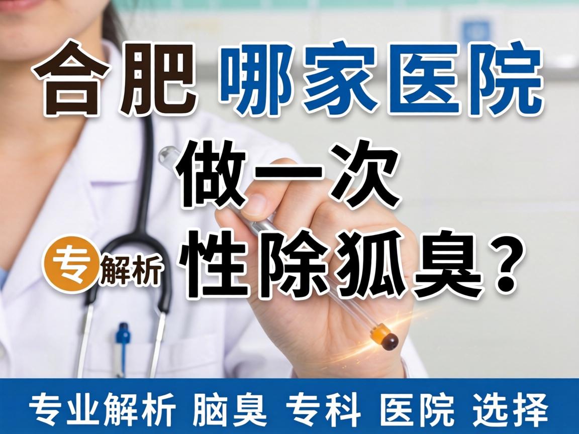 合肥哪家医院做一次性除狐臭？专业解析腋臭专科医院选择