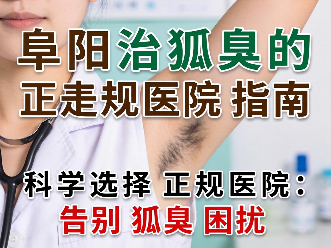 阜阳治狐臭的正规医院指南，科学选择正规医院，告别狐臭困扰