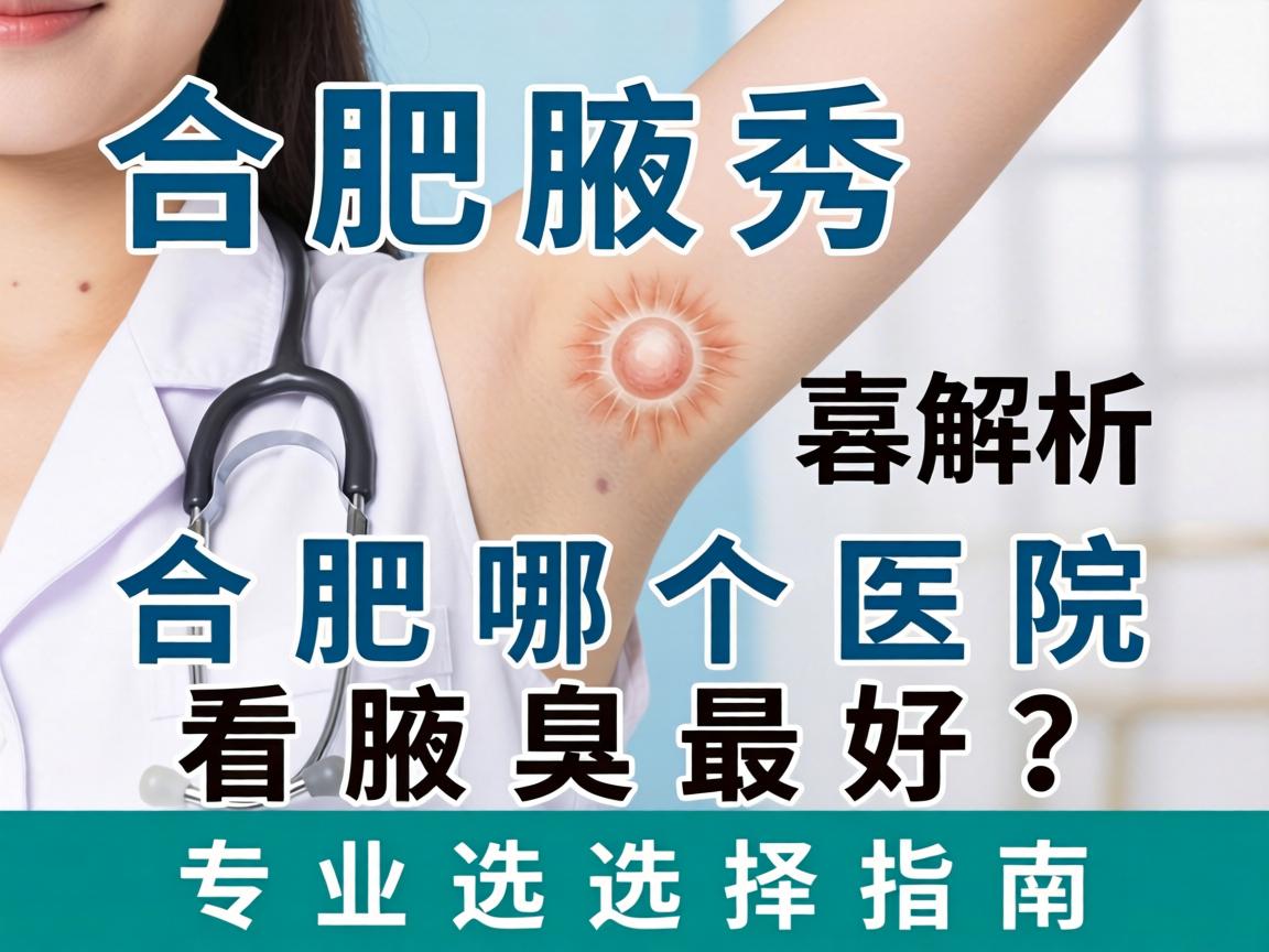 合肥腋秀解析，合肥哪个医院看腋臭最好？专业选择指南