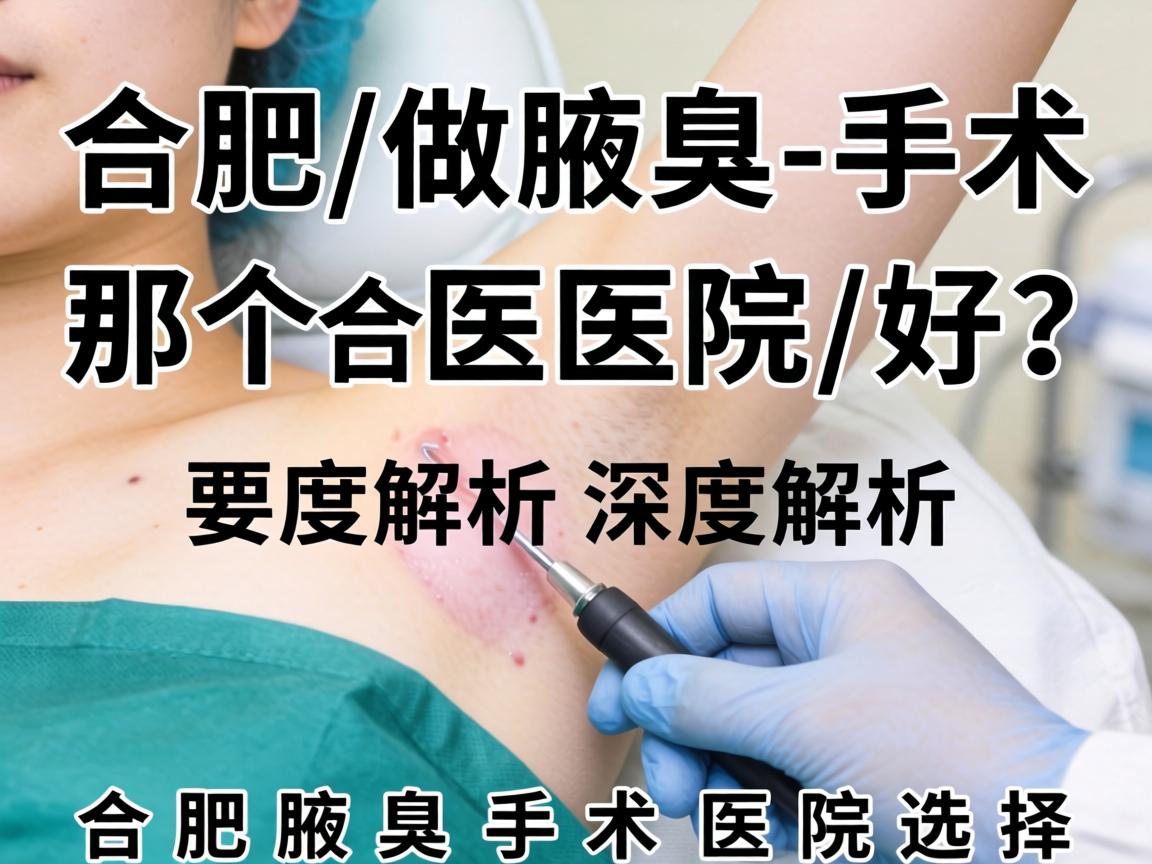合肥做腋臭手术那个医院好？深度解析合肥腋臭手术医院选择
