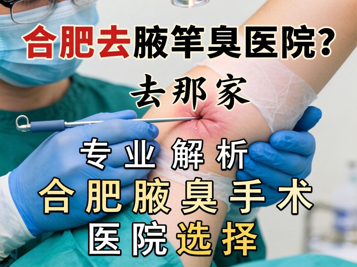 合肥腋臭手术去那家医院？专业解析合肥腋臭手术医院选择