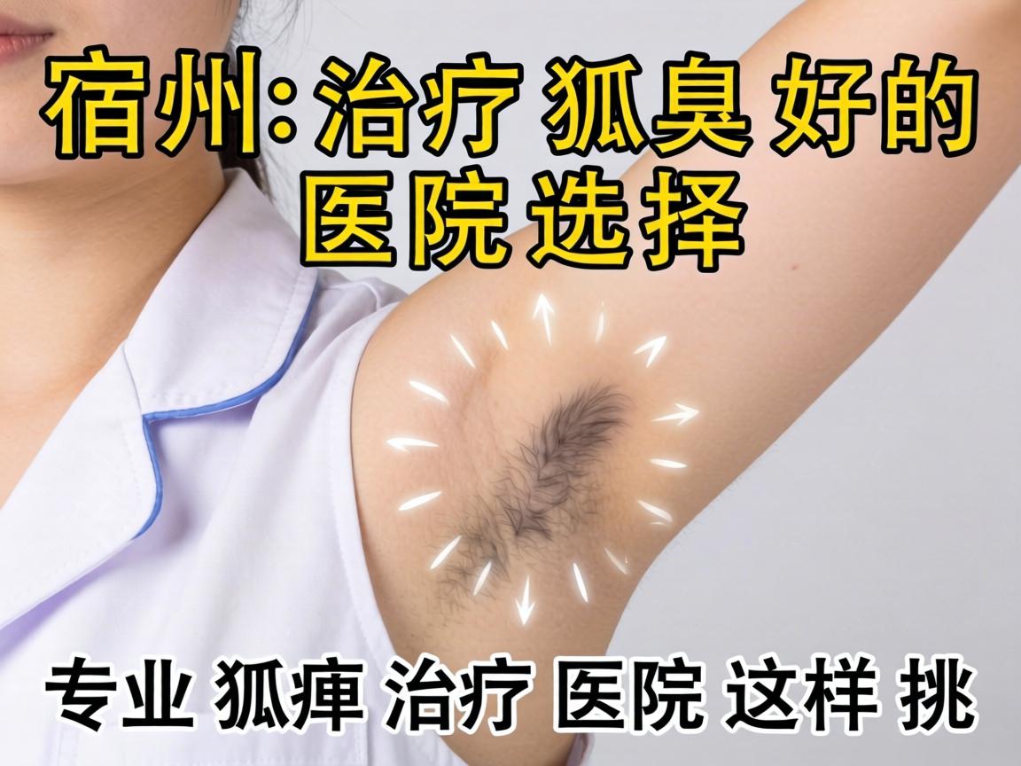 宿州治疗狐臭好的医院选择，专业狐臭治疗医院这样挑