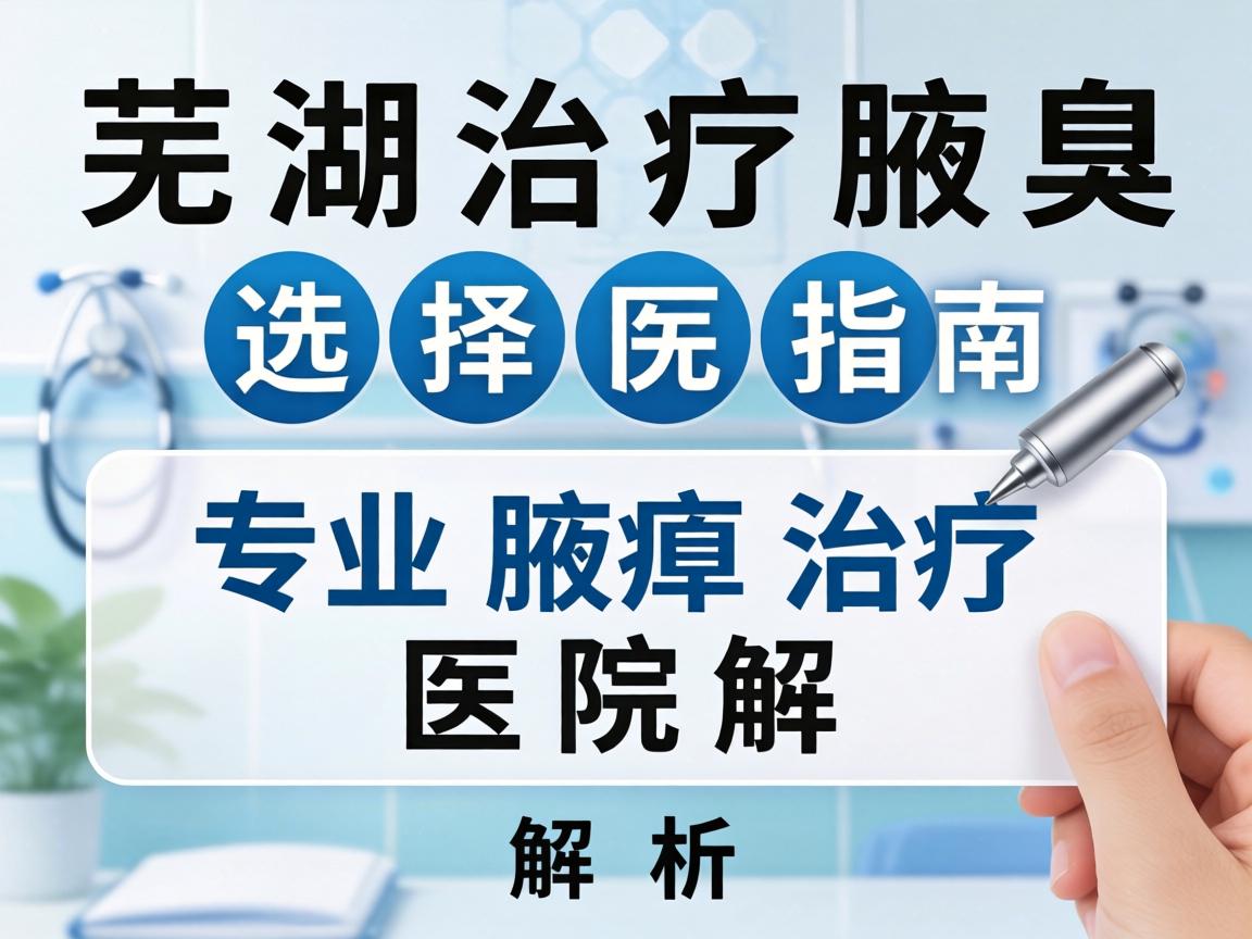 芜湖治疗腋臭医院选择指南,专业腋臭治疗医院解析 芜湖治疗腋臭医院选择指南,专业腋臭治疗医院解析