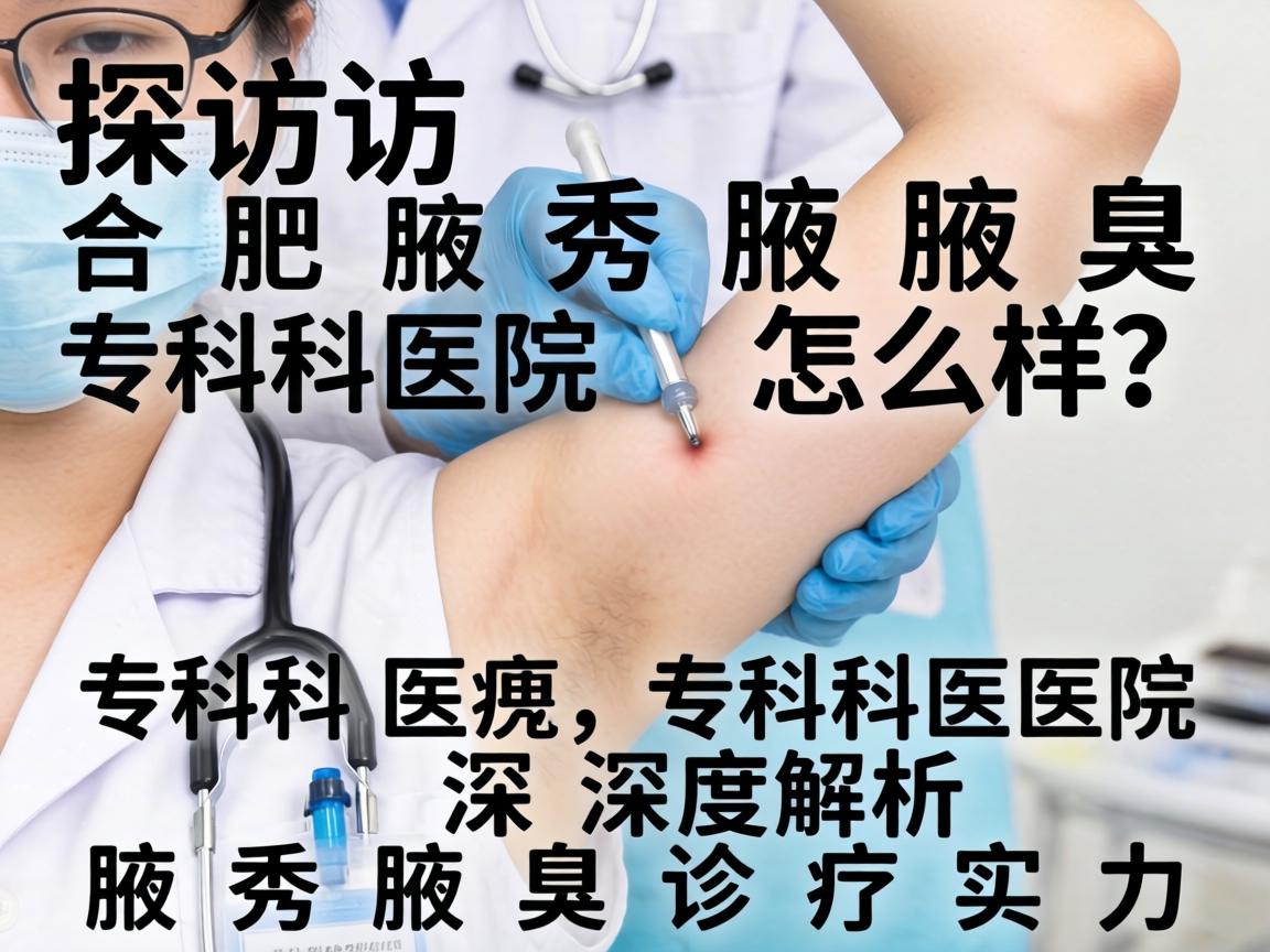 探访合肥腋秀腋臭专科医院怎么样？深度解析腋秀腋臭诊疗实力