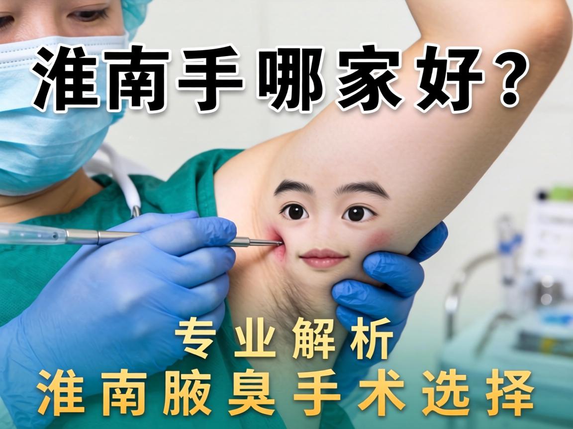 淮南腋臭手术哪家好？专业解析淮南腋臭手术选择