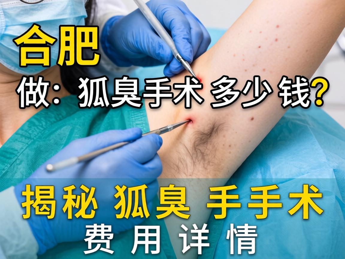 合肥做狐臭手术多少钱？揭秘狐臭手术费用详情