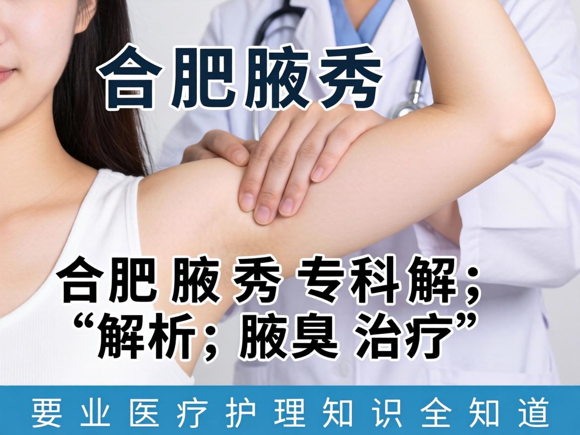 合肥腋秀专科解析腋臭治疗，专业医疗护理知识全知道