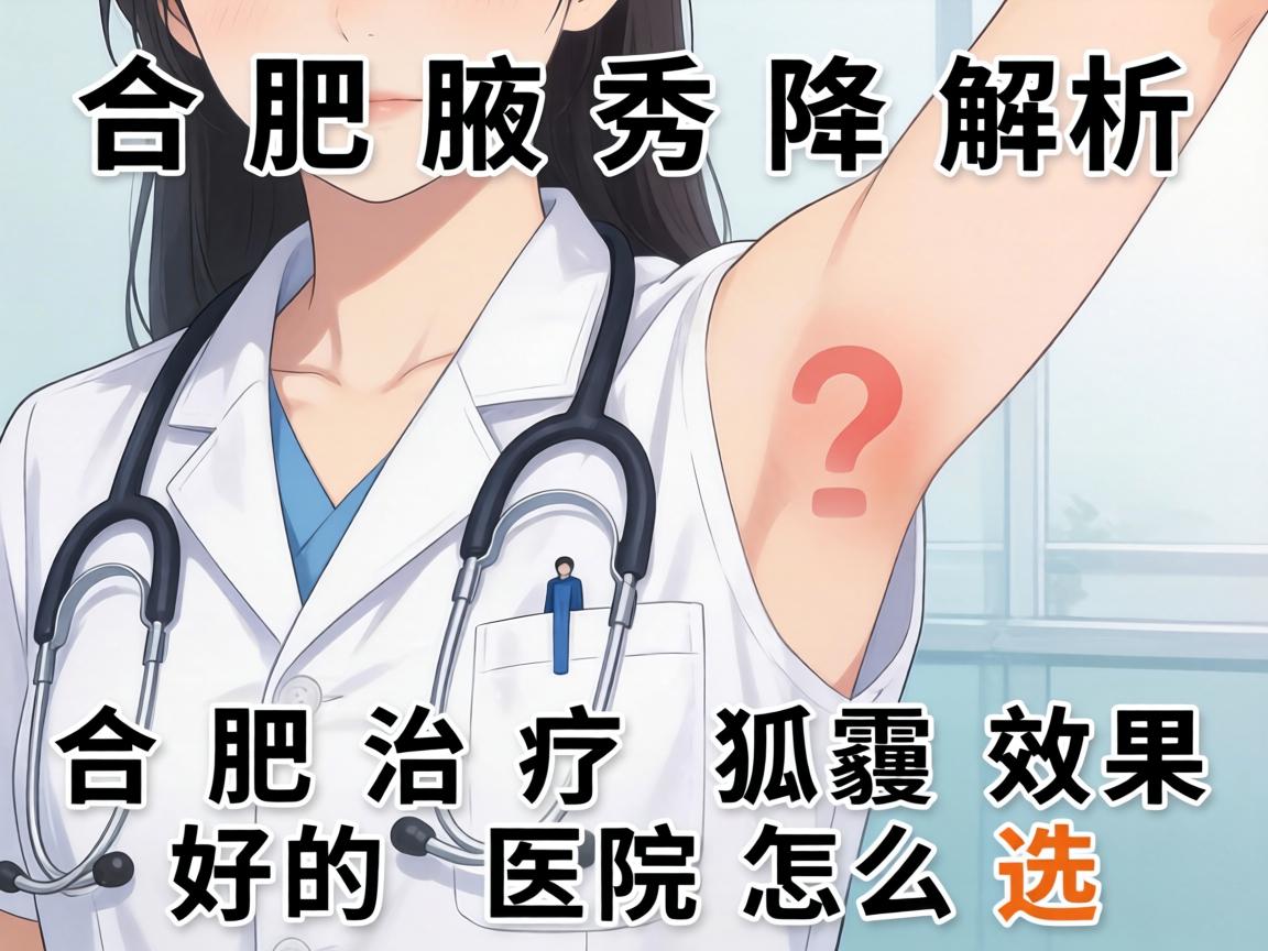 合肥腋秀解析，合肥治疗狐臭效果好的医院怎么选？
