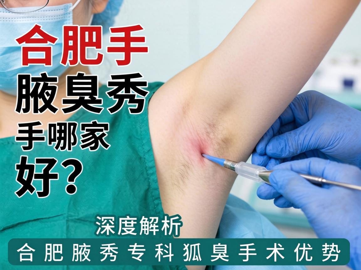 合肥腋臭手术哪家好？深度解析合肥腋秀专科狐臭手术优势