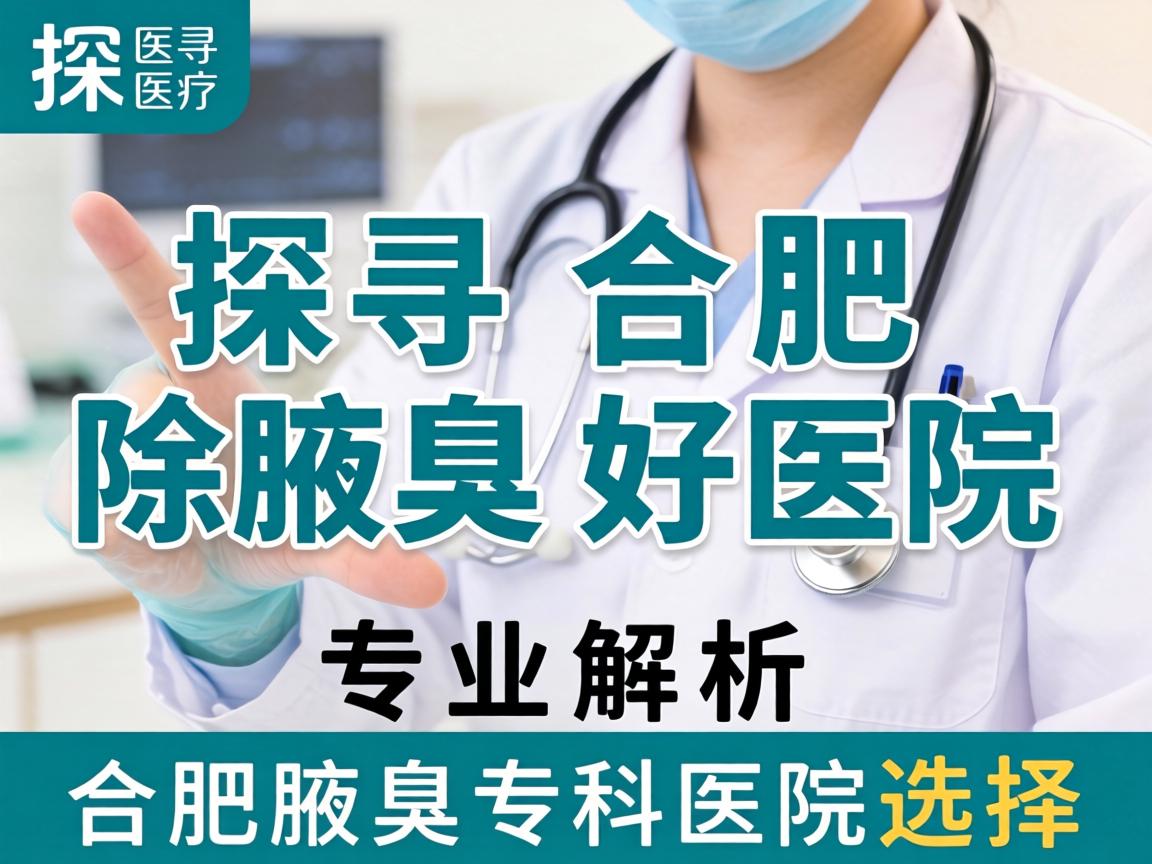 探寻合肥除腋臭好医院，专业解析合肥腋臭专科医院选择