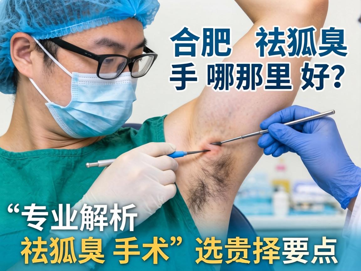 合肥祛狐臭手术哪里好？专业解析祛狐臭手术的选择要点
