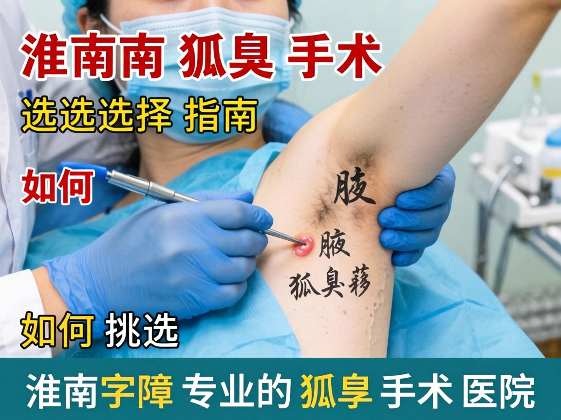 淮南狐臭手术选择指南,如何挑选淮南专业的狐臭手术医院 淮南狐臭手术选择指南,如何挑选淮南专业的狐臭手术医院