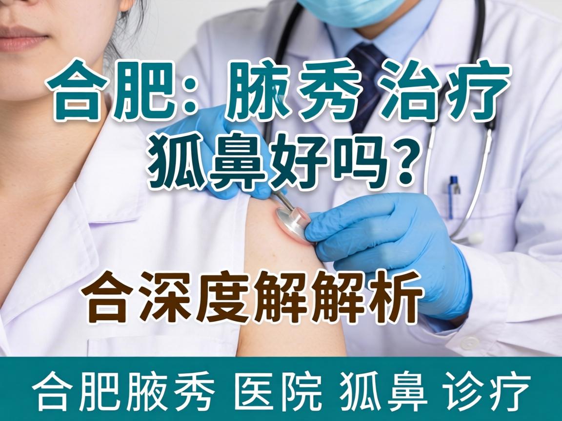 合肥腋秀治疗狐臭好吗？深度解析合肥腋秀医院狐臭诊疗
