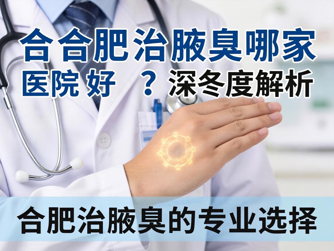 合肥治腋臭哪家医院好？深度解析合肥治腋臭的专业选择