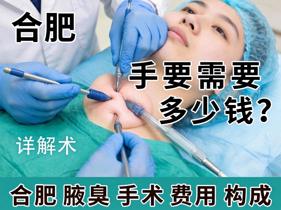 合肥腋臭手术需要多少钱？详解合肥腋臭手术费用构成