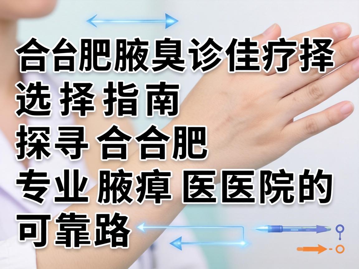 合肥腋臭诊疗选择指南,探寻合肥专业腋臭医院的可靠路径 合肥腋臭诊疗选择指南,探寻合肥专业腋臭医院的可靠路径