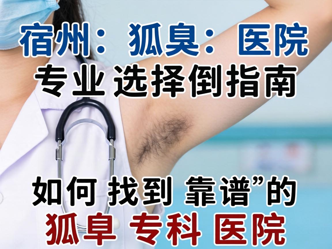 宿州狐臭医院专业选择指南，如何找到靠谱的狐臭专科医院