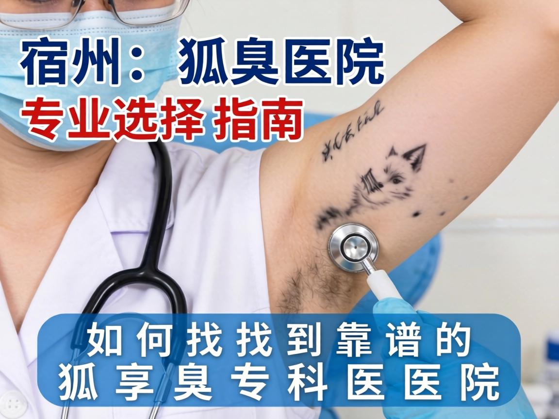 宿州狐臭医院专业选择指南，如何找到靠谱的狐臭专科医院