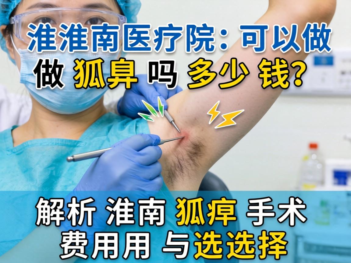 淮南医院可以做狐臭吗多少钱？解析淮南狐臭手术费用与选择