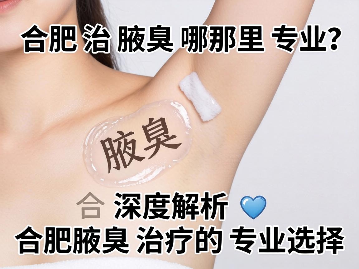 合肥治腋臭哪里专业？深度解析合肥腋臭治疗的专业选择
