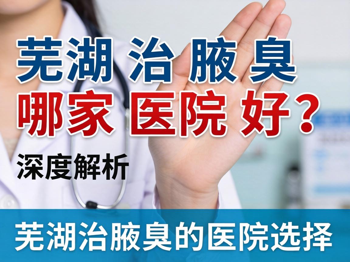 芜湖治腋臭哪家医院好？深度解析芜湖治腋臭的医院选择