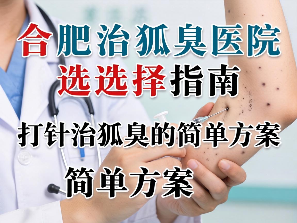 合肥治狐臭医院选择指南,详解打针治狐臭的简单方案 合肥治狐臭医院选择指南,详解打针治狐臭的简单方案
