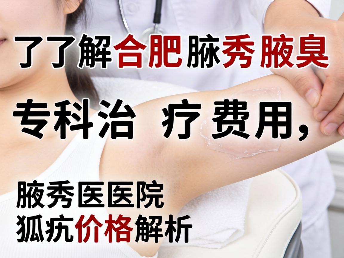 了解合肥腋秀腋臭专科治疗费用，腋秀医院狐臭价格解析