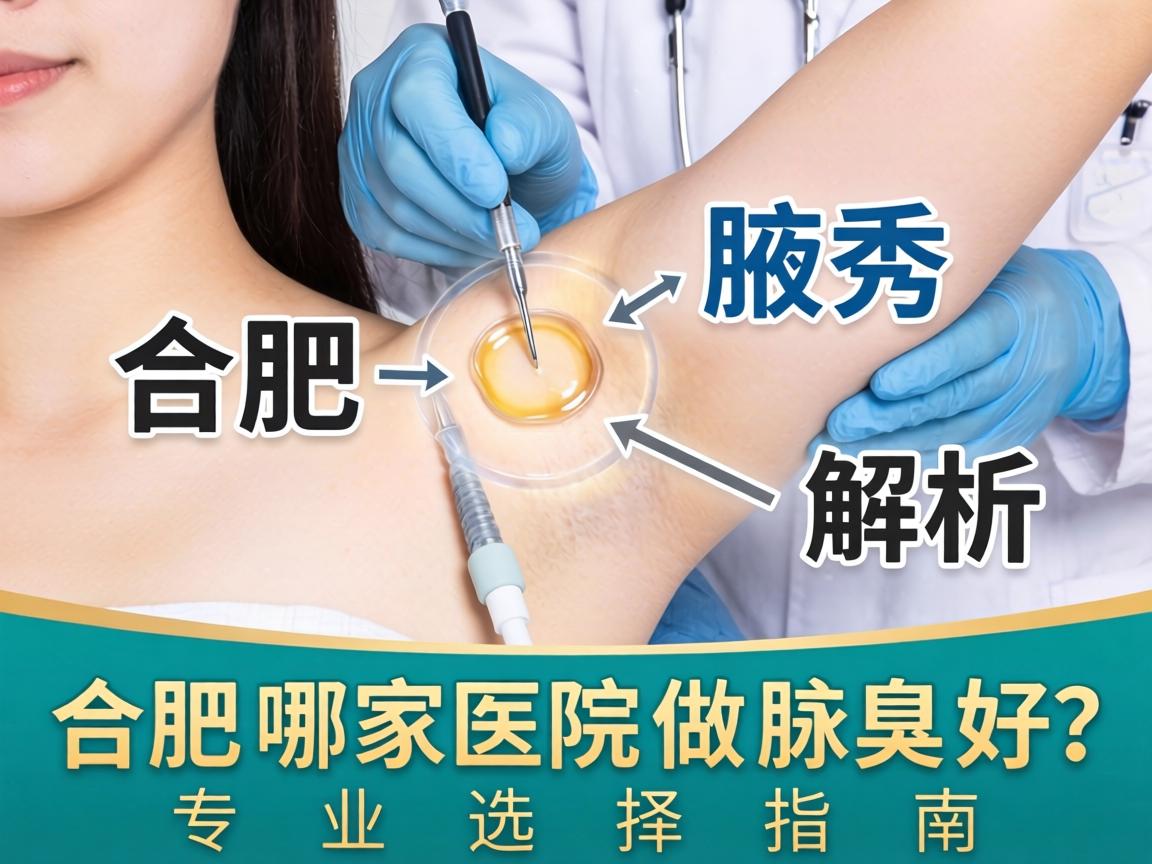 合肥腋秀解析，合肥哪家医院做腋臭好？专业选择指南