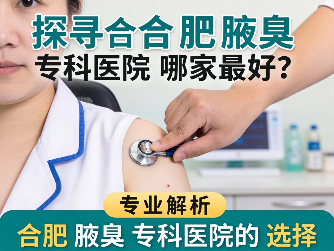 探寻合肥腋臭专科医院哪家最好？专业解析合肥腋臭专科医院的选择
