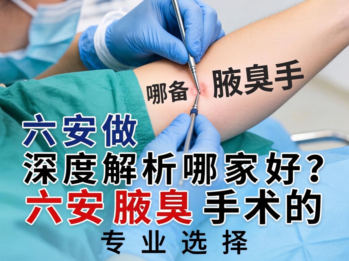 六安做腋臭手术哪家好？深度解析六安腋臭手术的专业选择