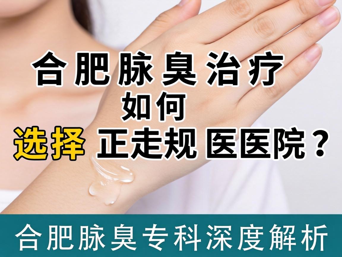合肥腋臭治疗如何选择正规医院？合肥腋臭专科深度解析