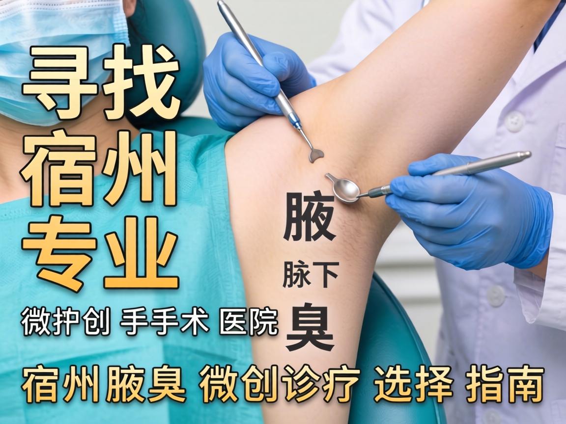 寻找宿州专业腋下微创手术医院,宿州腋臭微创诊疗选择指南 寻找宿州专业腋下微创手术医院,宿州腋臭微创诊疗选择指南