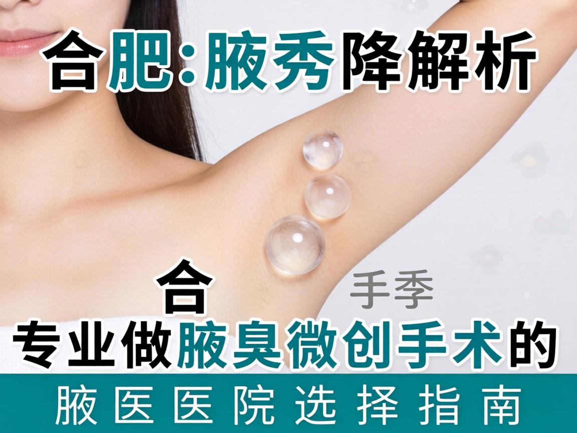 合肥腋秀解析,合肥专业做腋臭微创手术的医院选择指南 合肥腋秀解析,合肥专业做腋臭微创手术的医院选择指南